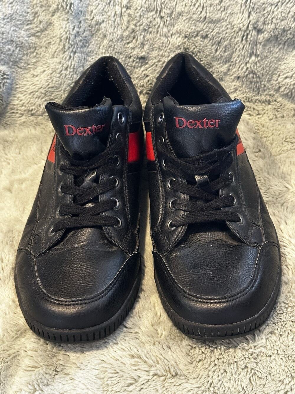 Dexter Ricky III Bowling Shoes Men's Size 9.5 M SLIDE RITE Black Red Sports